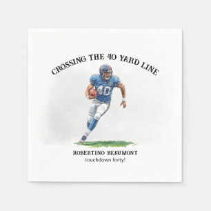 Veertigjarige verjaardag American Football Servet