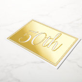 Veertigste Jubileum - goudkoorts uitnodiging (Gedraaid)