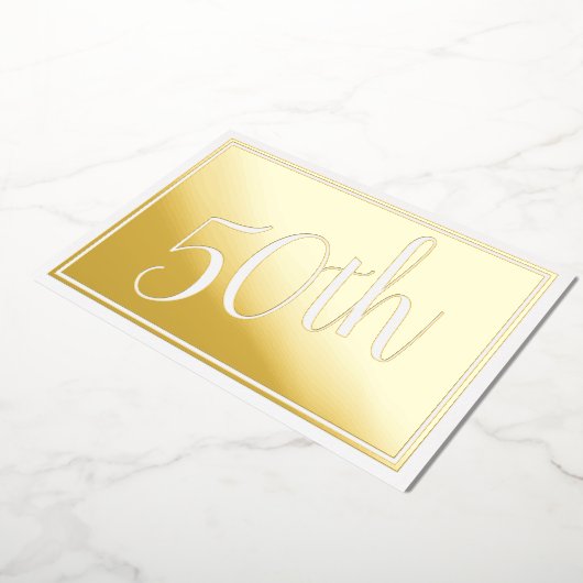 Veertigste Jubileum - goudkoorts uitnodiging (Gedraaid)