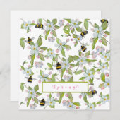 Veertuinbloei en hommels kaart (Voorkant / Achterkant)