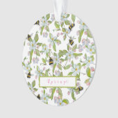 Veertuinbloei en hommels ornament (voorkant)