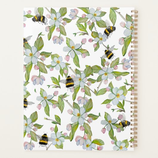 Veertuinbloei en hommels planner (Achterkant)
