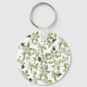 Veertuinbloei en hommels sleutelhanger (Voorkant)