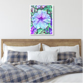 Veertuinbloemen Canvas Afdruk (Insitu (Slaapkamer))