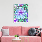 Veertuinbloemen Canvas Afdruk (Insitu (Woonkamer))