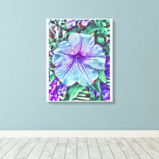 Veertuinbloemen Canvas Afdruk (Insitu (Houten vloer))