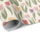 Veertulpdradenpapier Cadeaupapier (Rol Hoek)