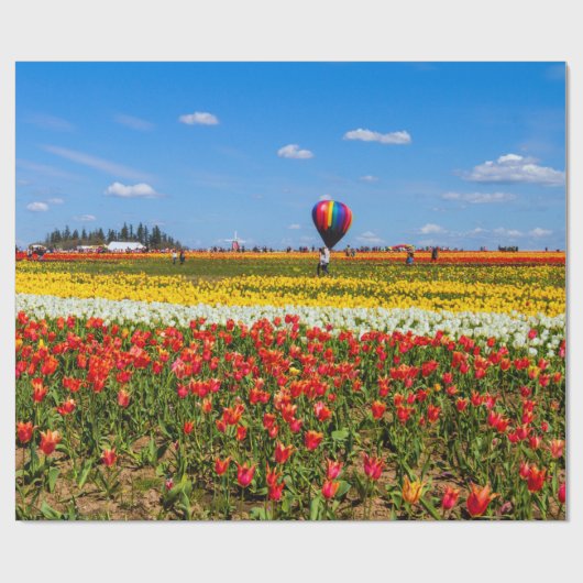 Veertulpdradenpapier Cadeaupapier (Vlak)