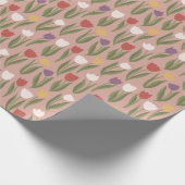 Veertulpdradenpapier Cadeaupapier (Hoek)