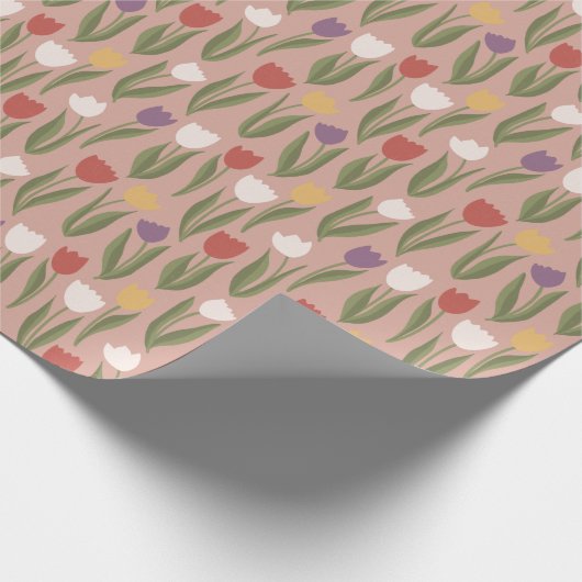 Veertulpdradenpapier Cadeaupapier (Hoek)