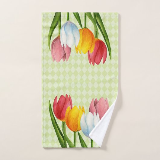Veertulpen Bad Handdoek (Handdoek)