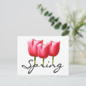 Veertulpen Briefkaart (Staand voorkant)