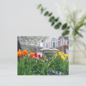 Veertulpen Briefkaart (Staand voorkant)