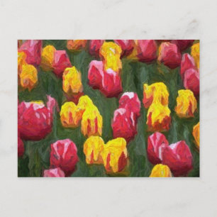 Veertulpen Briefkaart