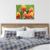 Veertulpen Canvas Afdruk (Insitu (Slaapkamer))