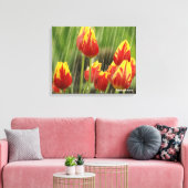 Veertulpen Canvas Afdruk (Insitu (Woonkamer))