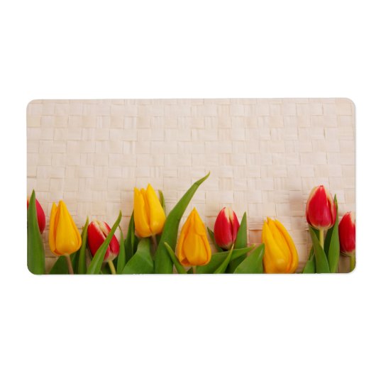 Veertulpen Etiket (Voorkant)