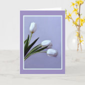 Veertulpen Kaart (Gele Bloem)