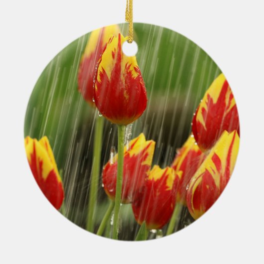 Veertulpen Keramisch Ornament (Achterkant)