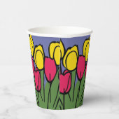 Veertulpen Papieren Bekers (Rechts)