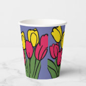 Veertulpen Papieren Bekers (Voorkant)
