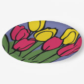 Veertulpen Papieren Bordje (Gekanteld)