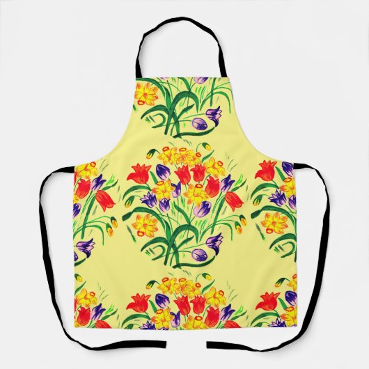Veertulpen Schort (Voorkant)