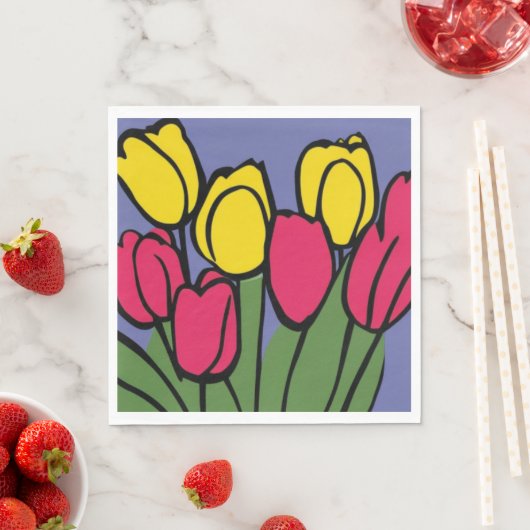 Veertulpen Servet (Insitu)