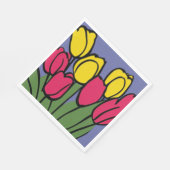 Veertulpen Servet (Hoek)