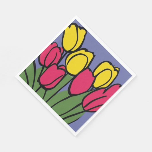 Veertulpen Servet (Hoek)