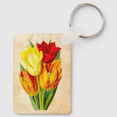 Veertulpen Sleutelhanger (Achterkant)