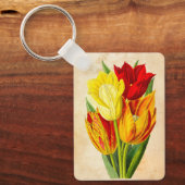 Veertulpen Sleutelhanger (Voorkant)