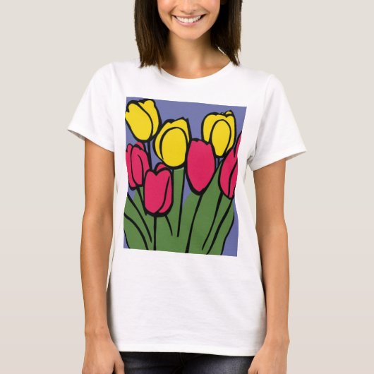 Veertulpen T-shirt (Voorkant)