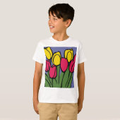 Veertulpen T-shirt (Voorkant volledig)