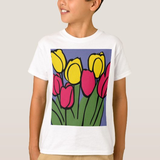 Veertulpen T-shirt (Voorkant)