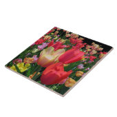 Veertulpen Tegeltje (Zijkant)