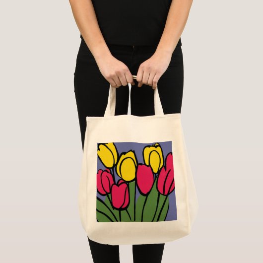 Veertulpen Tote Bag (Voorkant (product))