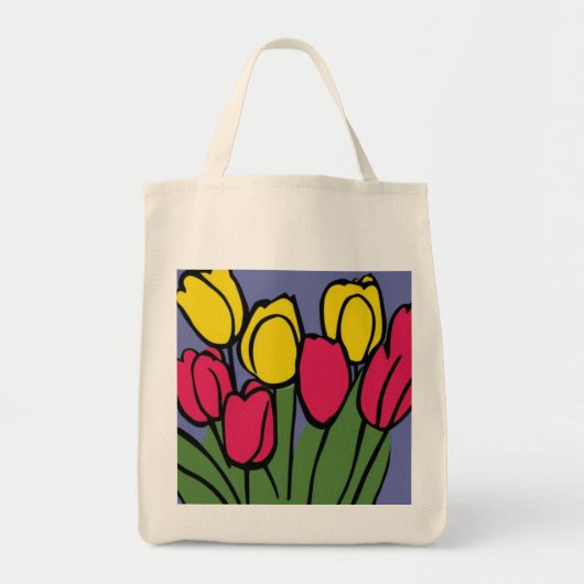 Veertulpen Tote Bag (Voorkant)