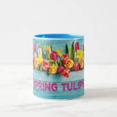 Veertulpen Tweekleurige Koffiemok (Center)