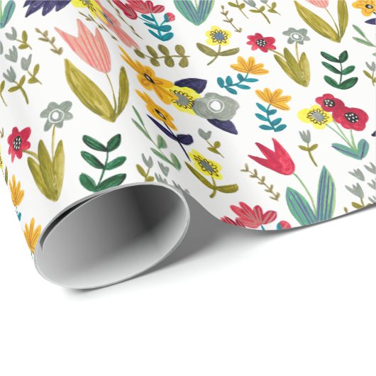 Veertulpkronenbloem Cadeaupapier (Rol Hoek)