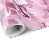 Veerventilator Hydrangea Pastel Collage Cadeaupapier (Rol Hoek)