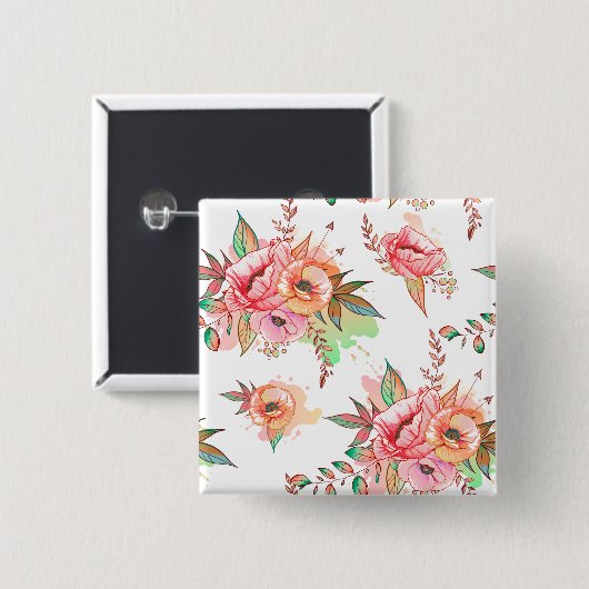 veerventilator vierkante button 5,1 cm (Voorkant /achterkant)