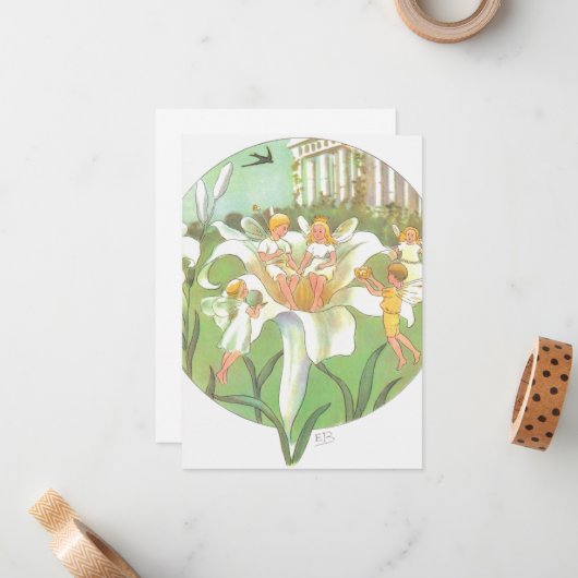 Veervliegerpartij Notitiekaartje (Voorkant / Achterkant in situ)