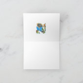 Veervlindercollage gevouwen kaart (Binnen)