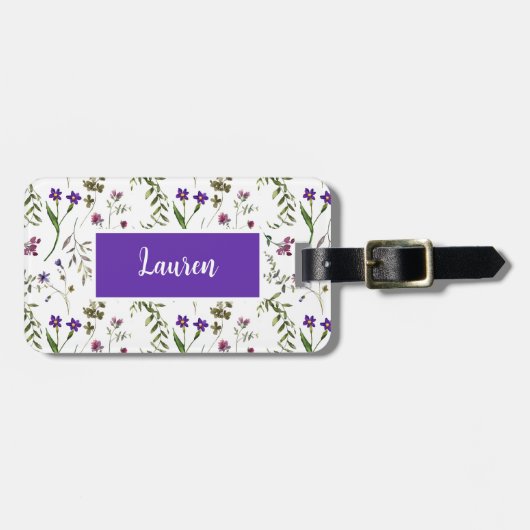 Veervloeren Gepersonaliseerd Bagagelabel (Voorkant horizontaal)