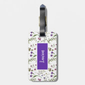 Veervloeren Gepersonaliseerd Bagagelabel (Achterkant verticaal)