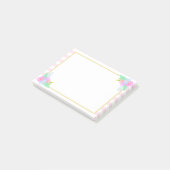 Veervloeren Roze Stripes Post-it® notes 4 x 3 (Schuin)