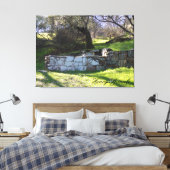 Veerwater fontein op weg naar tafel Mt. Canvas Afdruk (Insitu (Slaapkamer))