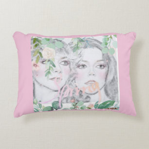 Veerzusjes geborsteld polyester Accent Pillow Kussen