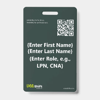 VeeShift ID-badge Badge